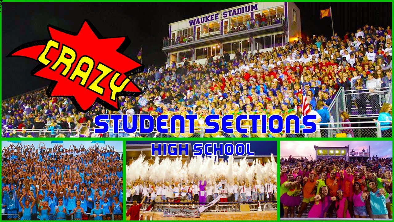 BEST HS Football Student Sections in THE NATION!🤯🏈