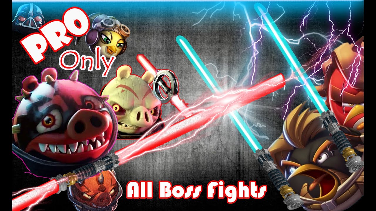 Angry Birds Star Wars 2: Part-1 All Boss Fights [Naboo Invasion-Escape to Tatooine-Battle of Naboo]