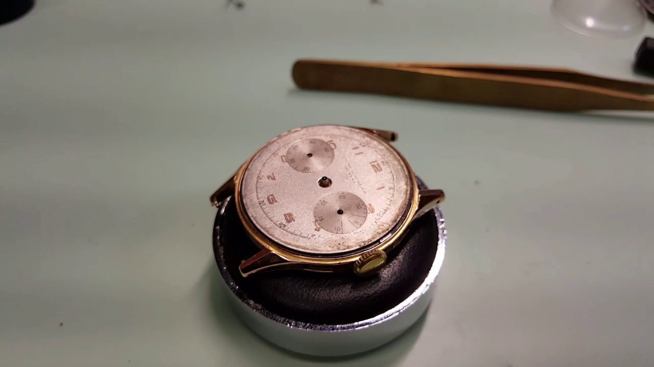 Restauración de Reloj Antiguo Cronografo Baume Mercier