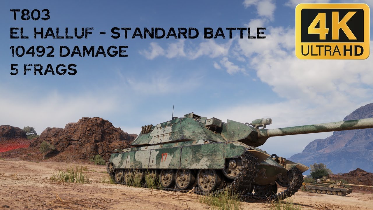 T803 10,5k damage 5 frags on El Halluf - World of Tanks
