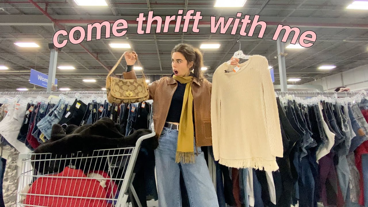 thrifting my DREAM fall wardrobe!! thrift haul at the end 🍂