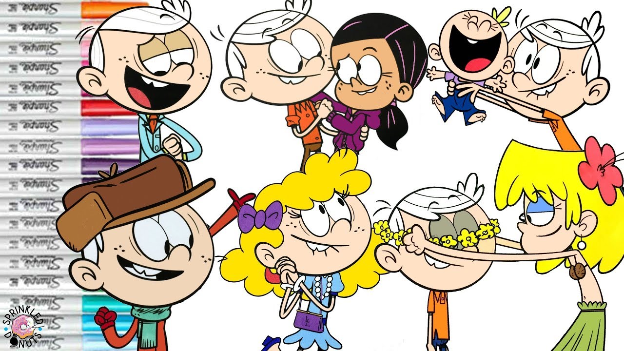 The Loud House Coloring Book Compilation Best of Lincoln Loud | SPRiNKLED DONUTS