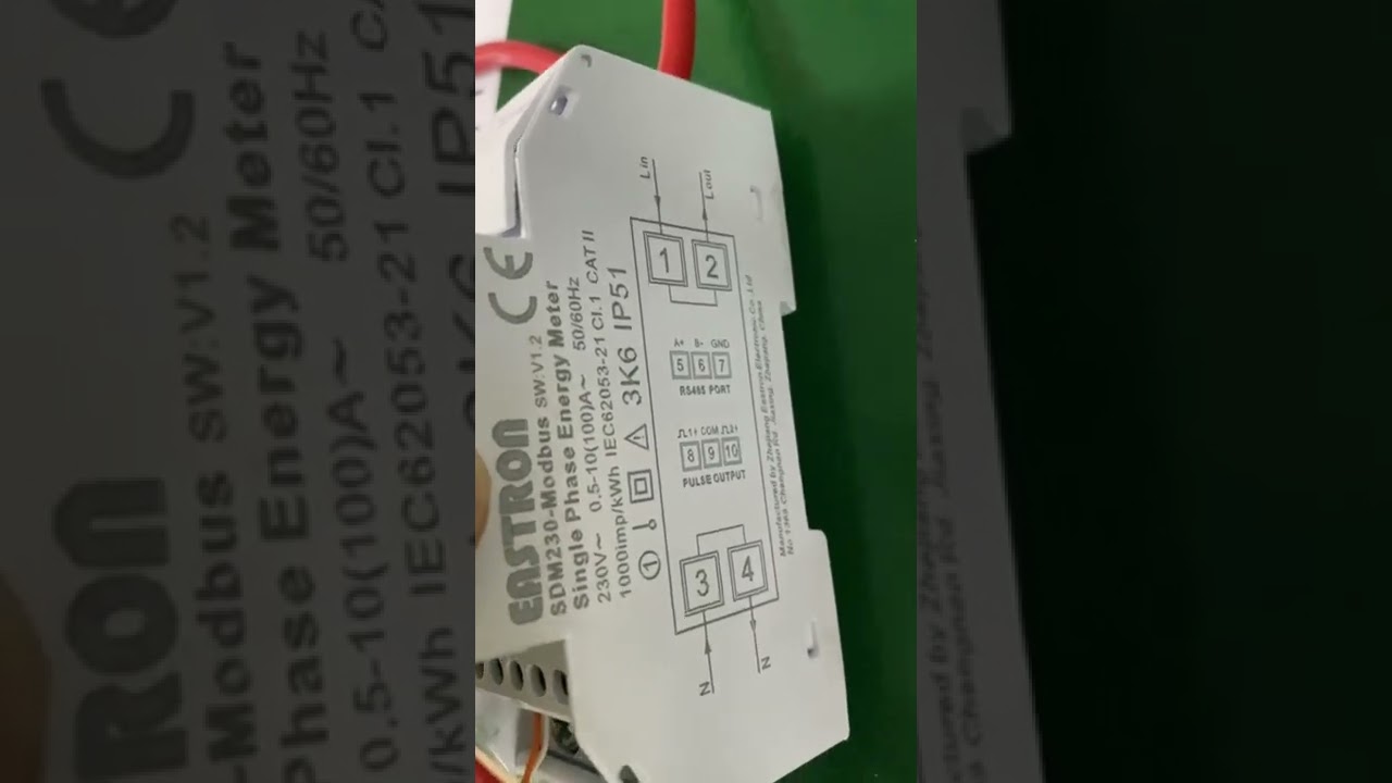 How to Connect the Eastron Meter to Deye Hybrid Inverter