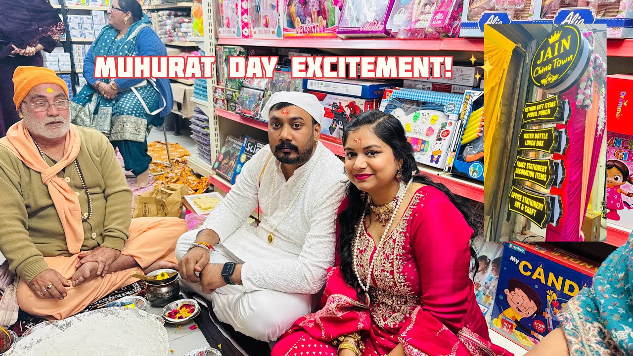 New shop opening||Muhurat Day Excitement||Jain china town||Birthday party mae gye♥️🧿