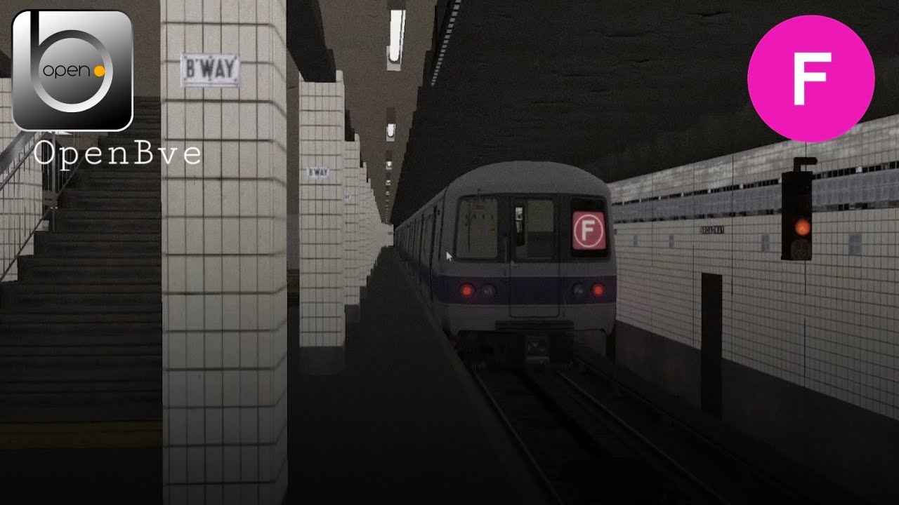 OpenBVE : NY 1972 Ride on the R44 F Train to 2nd Avenue