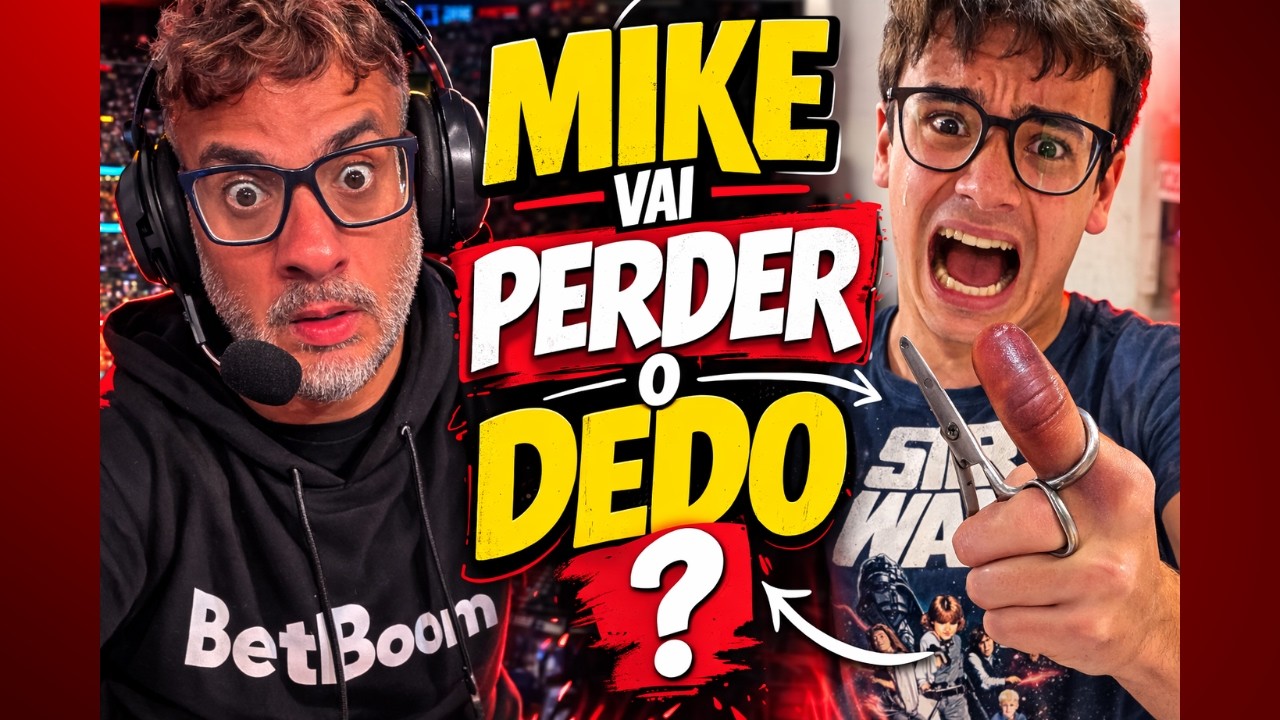 MIKE FAZ O INACREDITÁVEL E FICA COM UMA TESOURA PRESA NO DEDO.