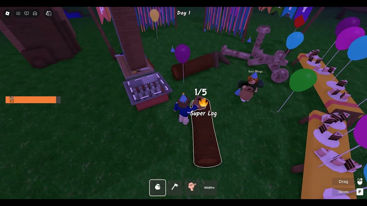 Roblox 99 nights in the forest Update Party