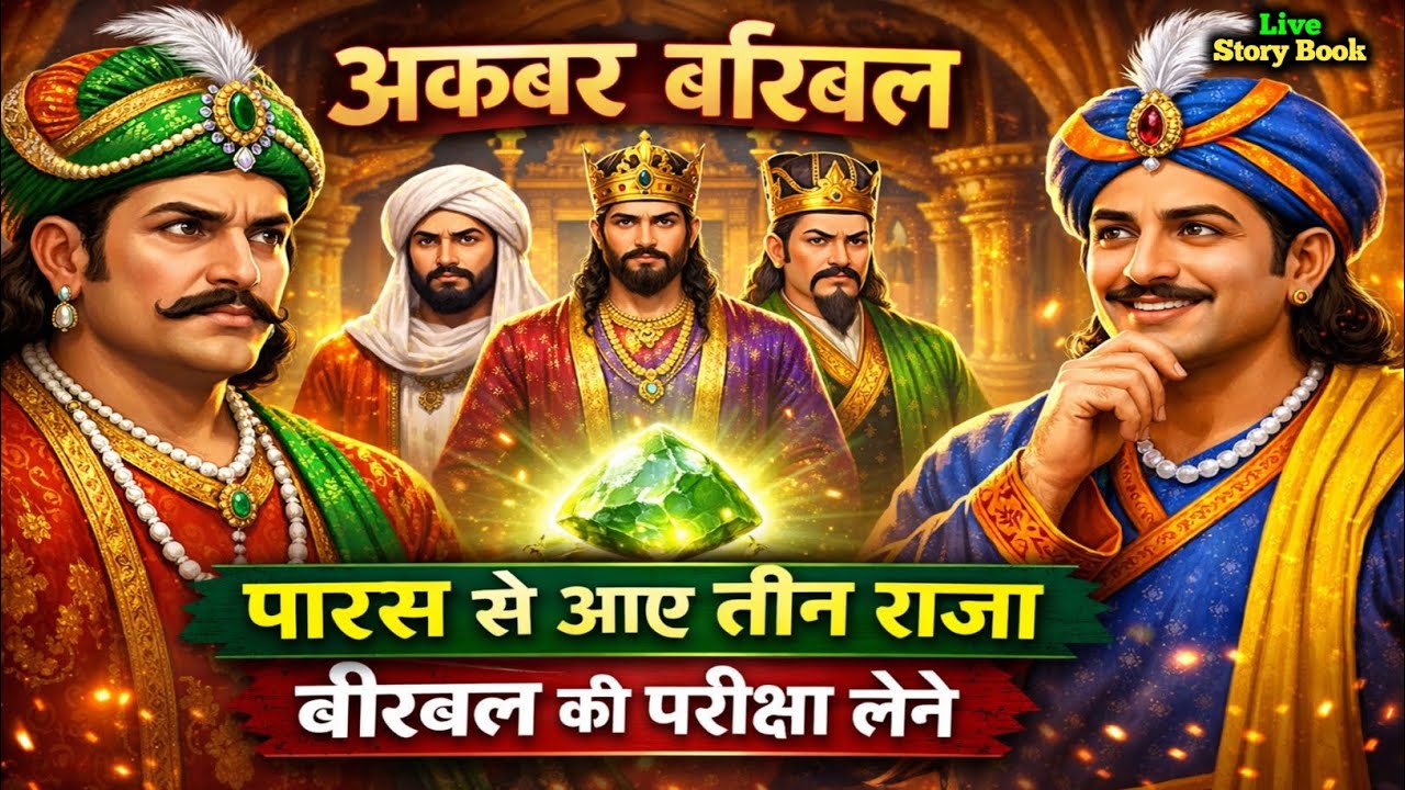 पारस से आए तीन राजा बीरबल की परीक्षा लेने, अकबर बीरबल कि कहानी | Akbar Birbal ki kahani | Stories 