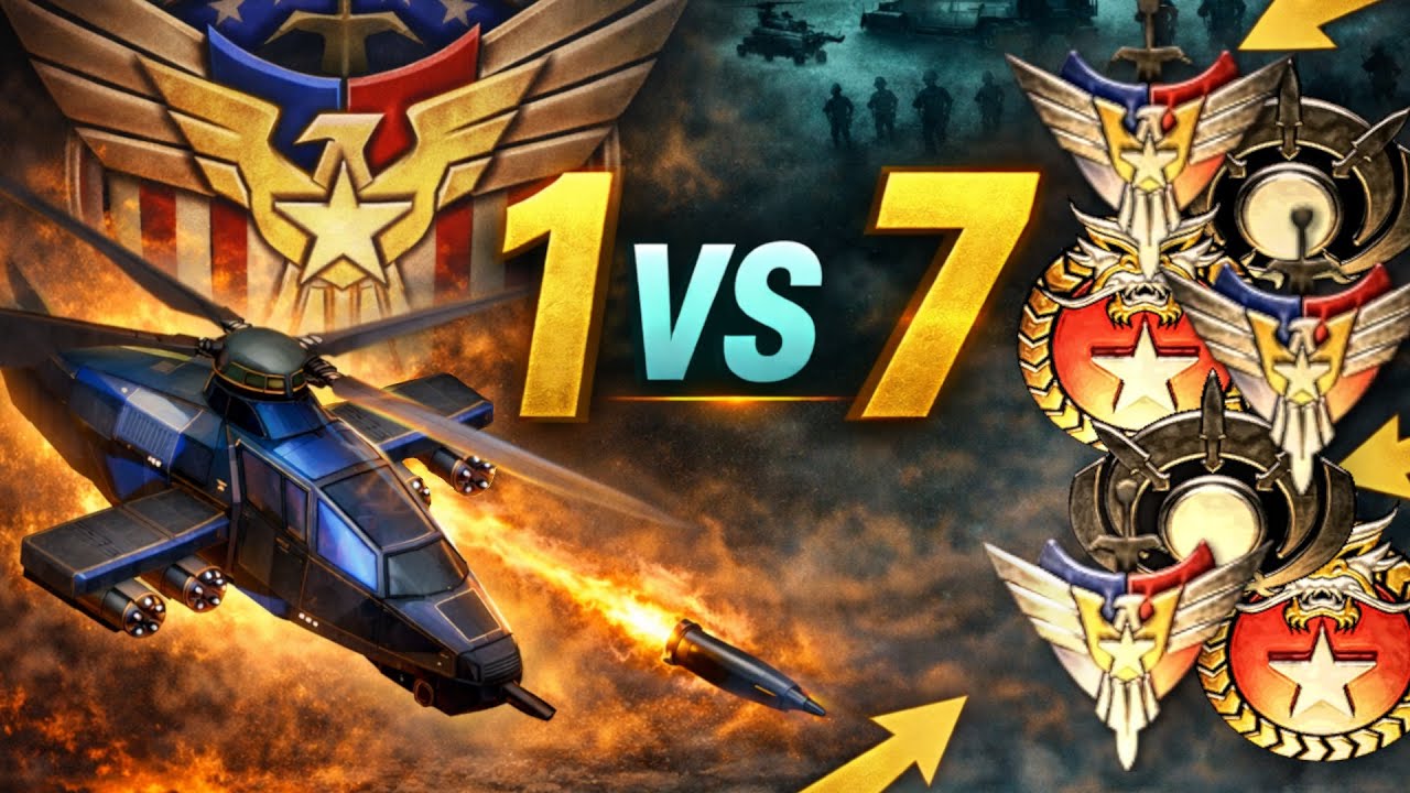 Can The USA Defeat 7 Brutal AIs Alone!? - C&C Generals: 1v7 Skirmish
