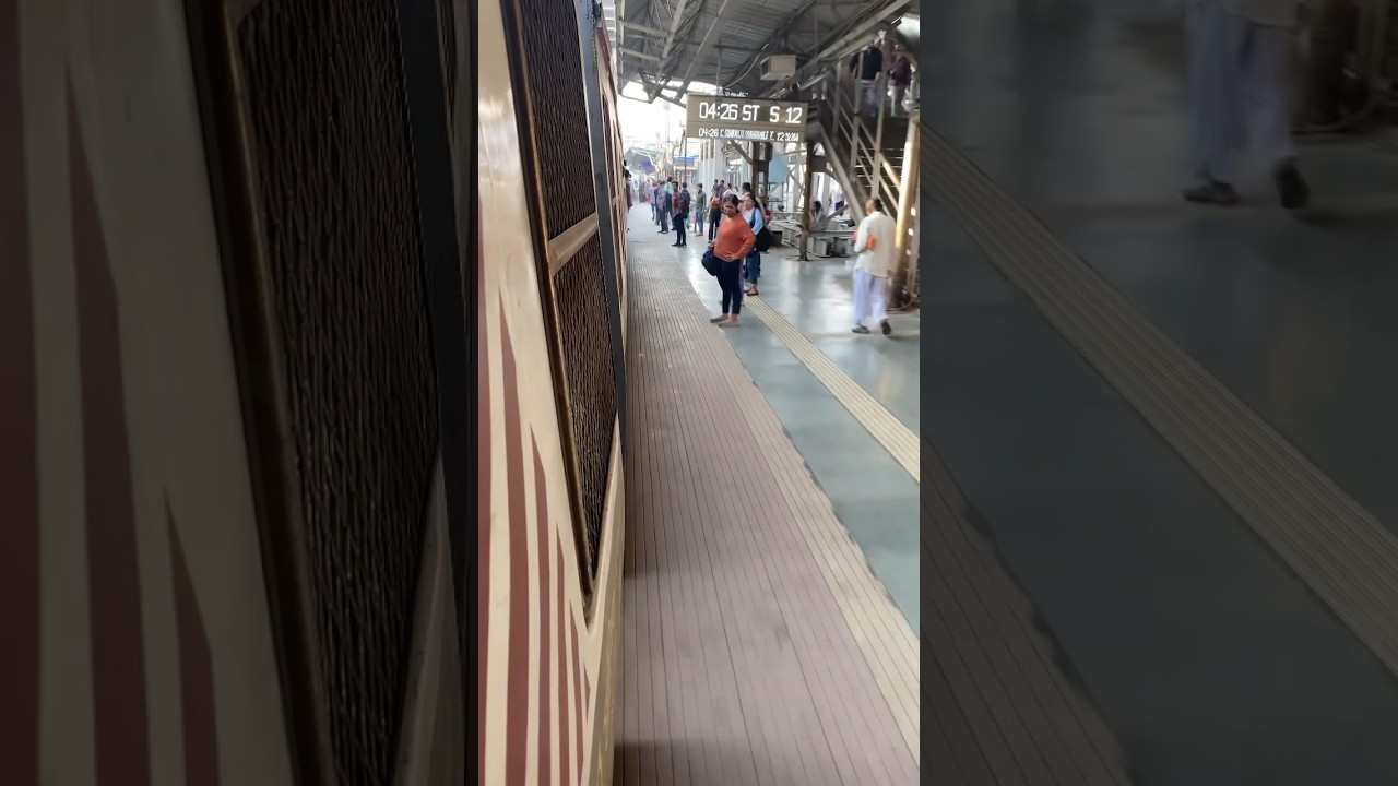 Mumbai's Daily Rhythm: Local Train Arrival and Safety Precautions