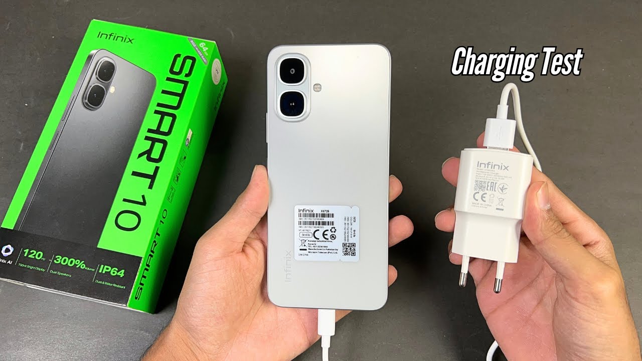 Infinix SMART 10 Battery Charging Test (0% to 100%)