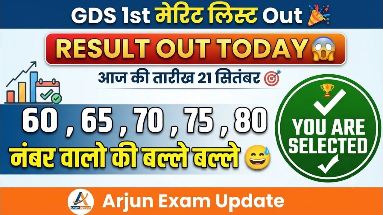 India Post GDS 1st Merit List Out Today 😱 | Selected Candidates List PDF Download | GDS Result 2026