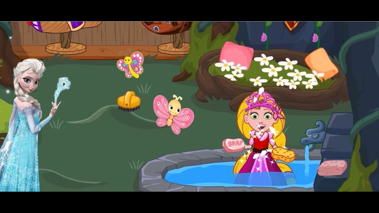 RAPUNZEL BANYODAN KAÇIYOR
