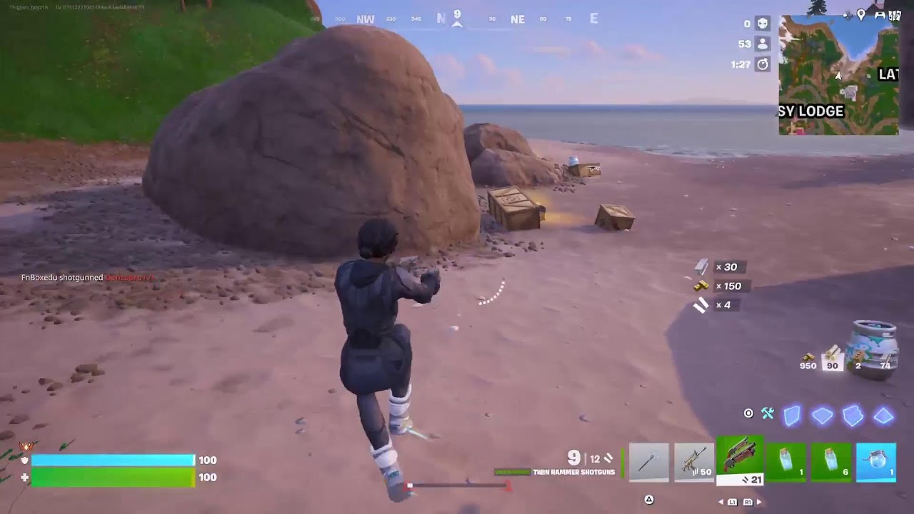 Playing Fortnite and playing with viewers Just chill.