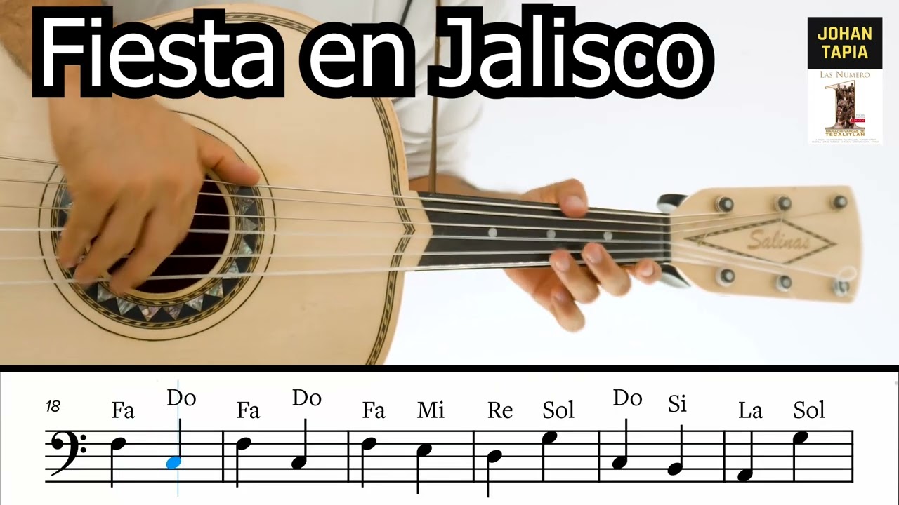 Fiesta en Jalisco - Mariachi Vargas de Tecalitl&aacute;n tutorial Guitarron