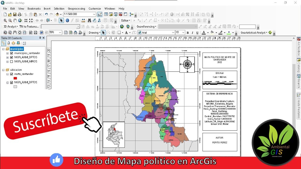 Mapa politico en arcgis