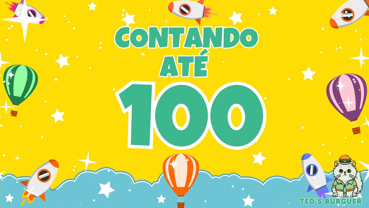 Aprenda a Contar de 1 a 100 com Ted's Burguer! 🔢🐱