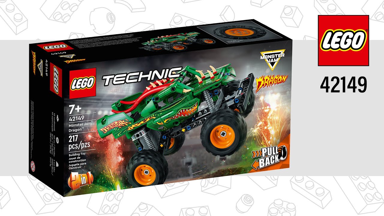 LEGO&reg; Technic&trade; 2in1 Monster Jam Dragon&trade; (42149)[217 pcs] Crocodile Buggy | Speed Build | TBBL