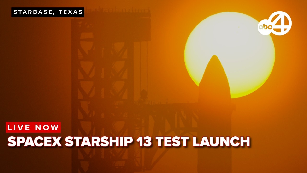 SpaceX launches the thirteenth Starship flight test from Starbase, Texas