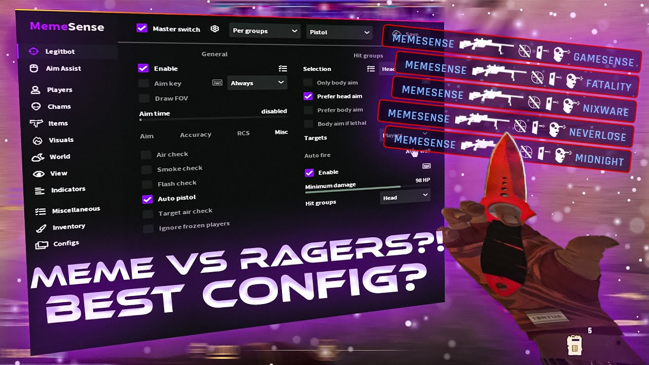 Memesense Vs Rage Cheats 💥 | Best Rage Config
