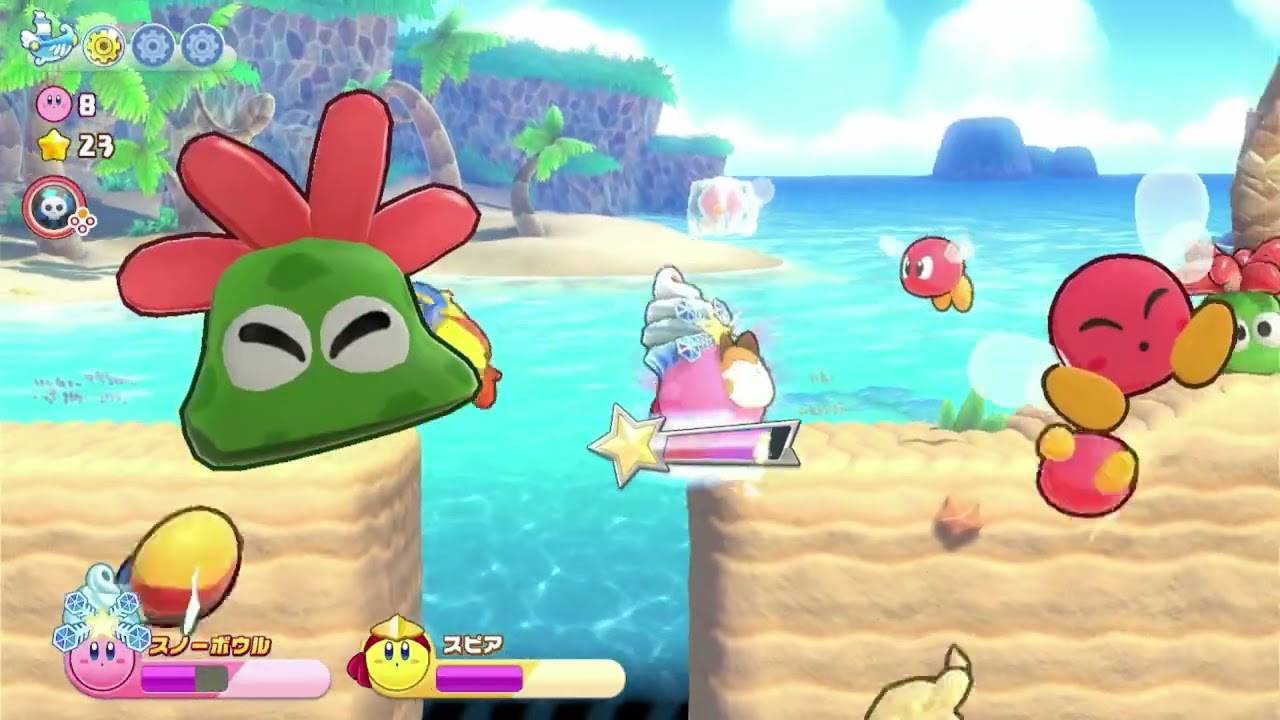 ゲームが下手な嫁による星のカービィWiiデラックス(エクストラ 3-1)