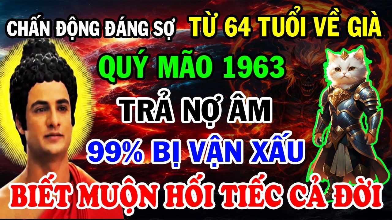 Chấn Động Đáng Sợ: Quý Mão 1963 Sau 66 Tuổi Trả Nợ Âm 99% Dính Vận Xấu, Biết Muộn Hối Tiếc Cả Đời