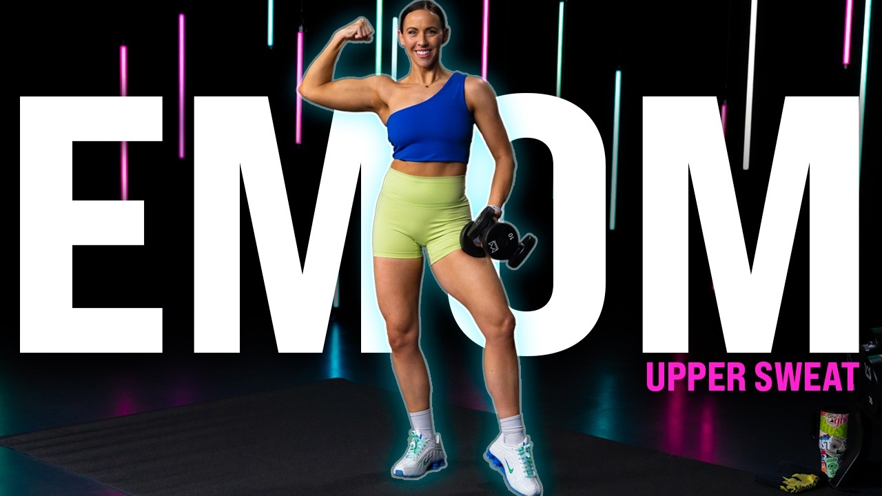 Upper Body EMOM Dumbbell Workout | 40 Minutes Plus Abs and Cardio!