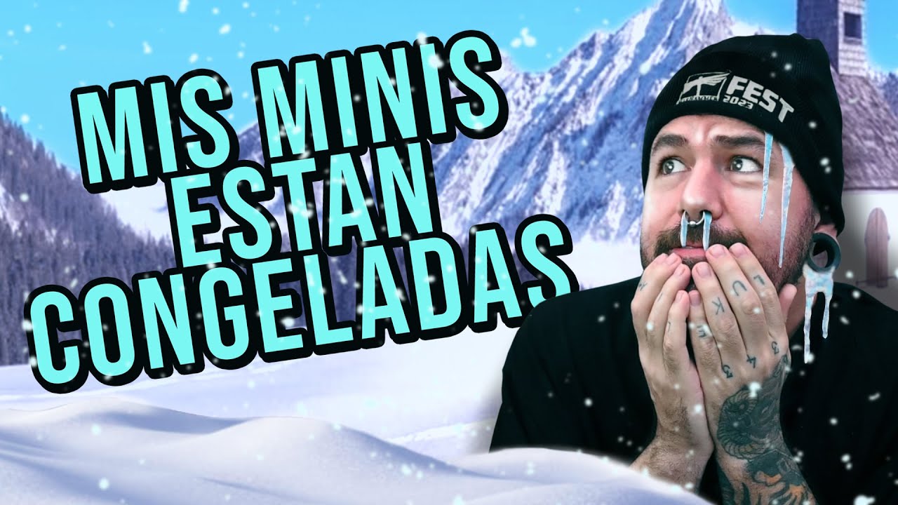 BASES DE NIEVE FACILES para Warhammer y Juegos de Miniaturas! ❄️💥
