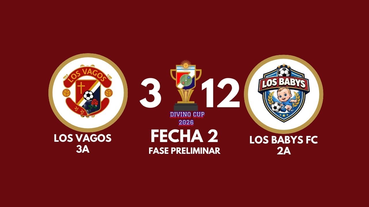 PARTE 1 Los Vagos Fc “3A” vs Los Babys Fc “2A” | FECHA 2 | Fase Preliminar | Divino Cup Haxball 2026