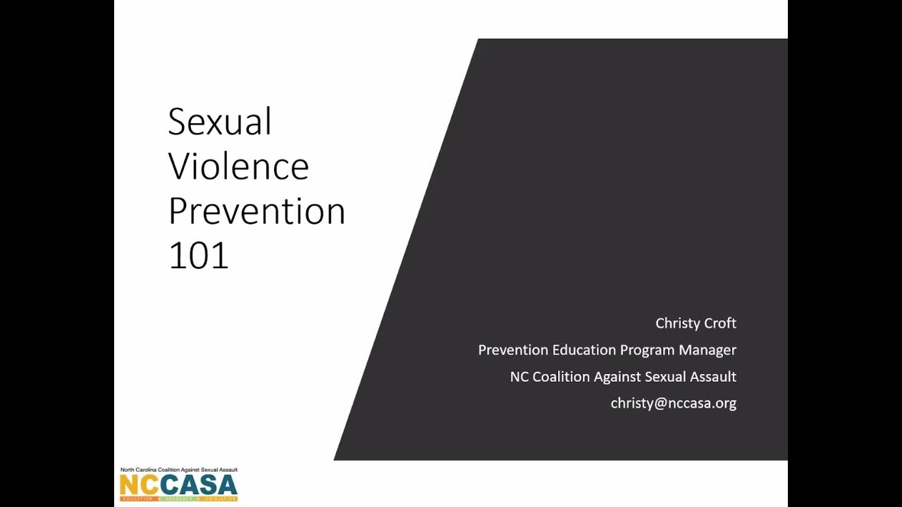 Sexual Violence Prevention 101