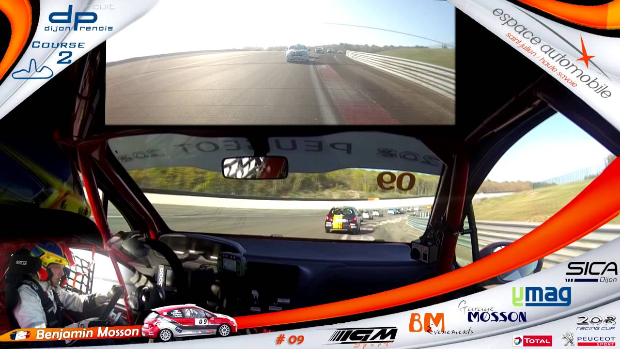 Dijon Prenois Course 2 - 208 Racing Cup Benjamin Mosson