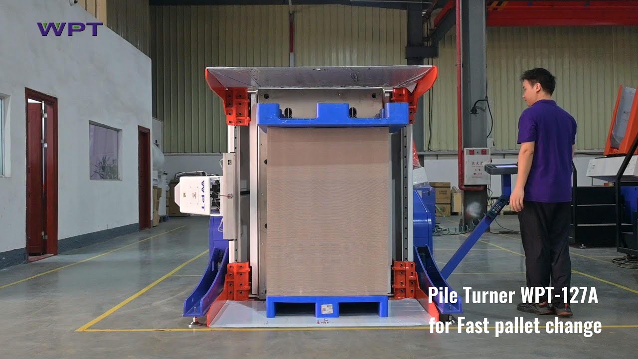 Pile Turner WPT-127A for fast pallet change