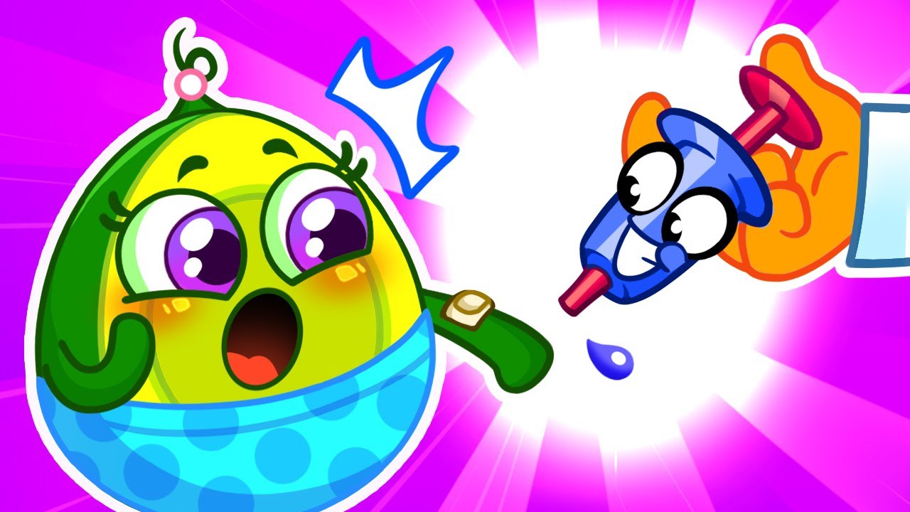 NO NO! DON'T BE SCARED!😊🥑Healthy Habits in Nursery Rhymes and Funny Cartoons