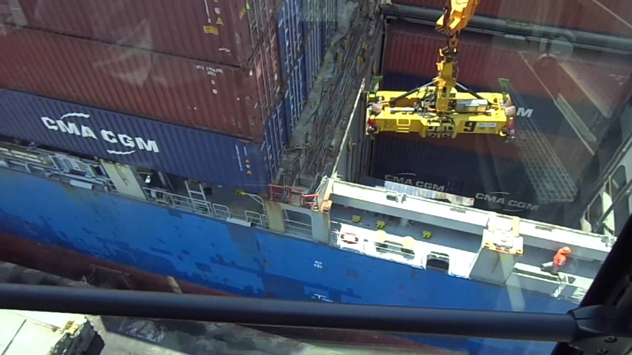 Gottwald crane operator Cice Group. Veracruz, México