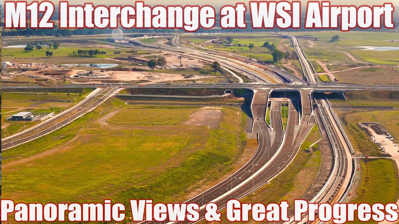 New progress update April 2025! Panoramic views of M12 Interchange at Western Sydney, NSW Australia