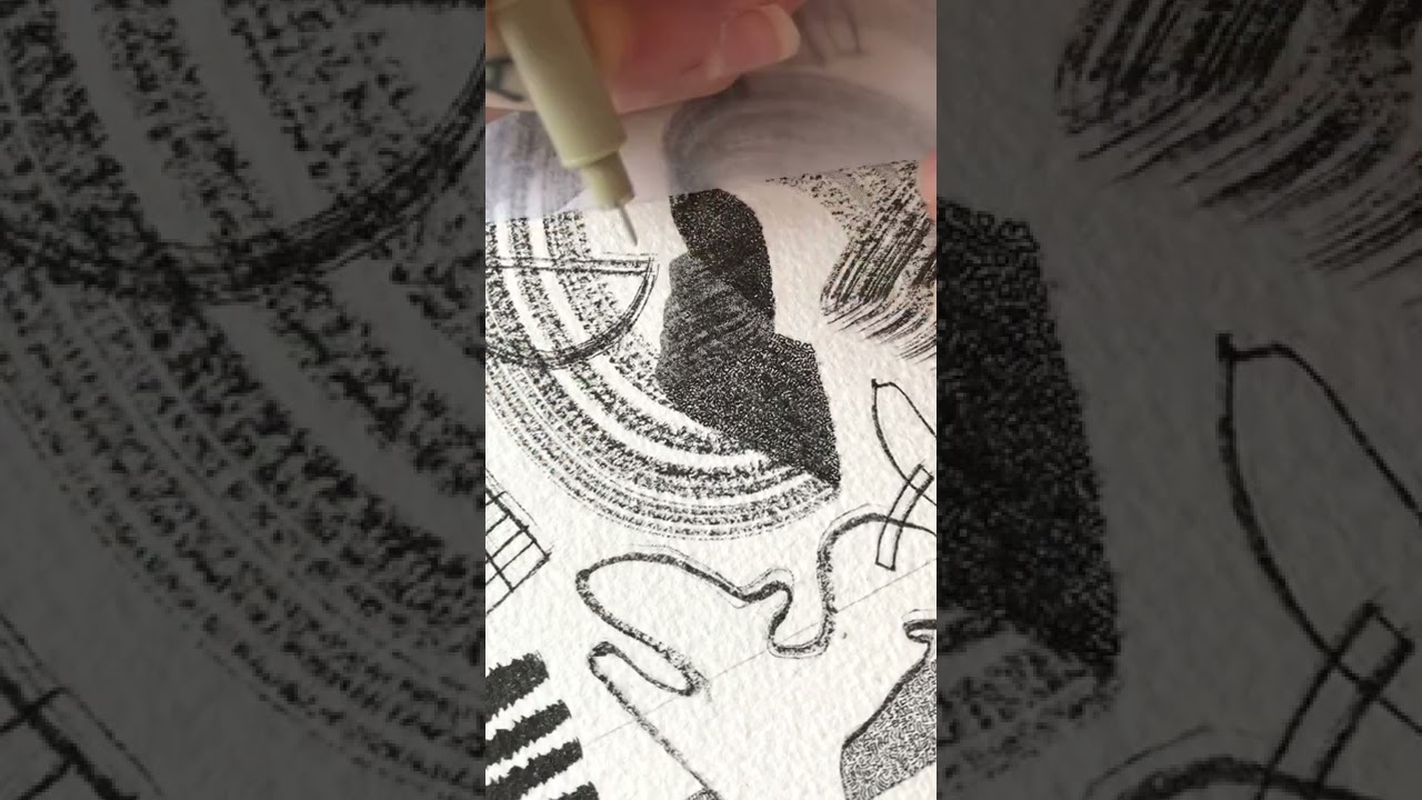 #youtubeshorts Voil&agrave;! Started something new, &ldquo;Let&rsquo;s Play&rdquo; #shorts #art #ink #pen #stippling #fineart