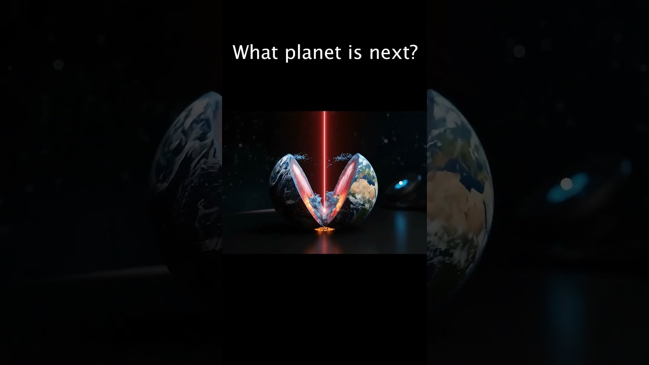 We Cut the Earth in Half&hellip; 🌍✂️ #ai #earth #viral #science #planet #space #laser