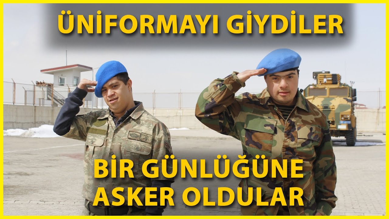 Down Sendromlu 2 Öğrenci, Bir Günlüğüne Asker Olmanın Heyecanını Yaşadı