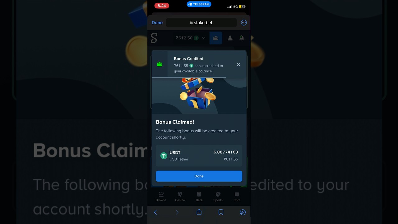 Stake november month monthly bonus recived 