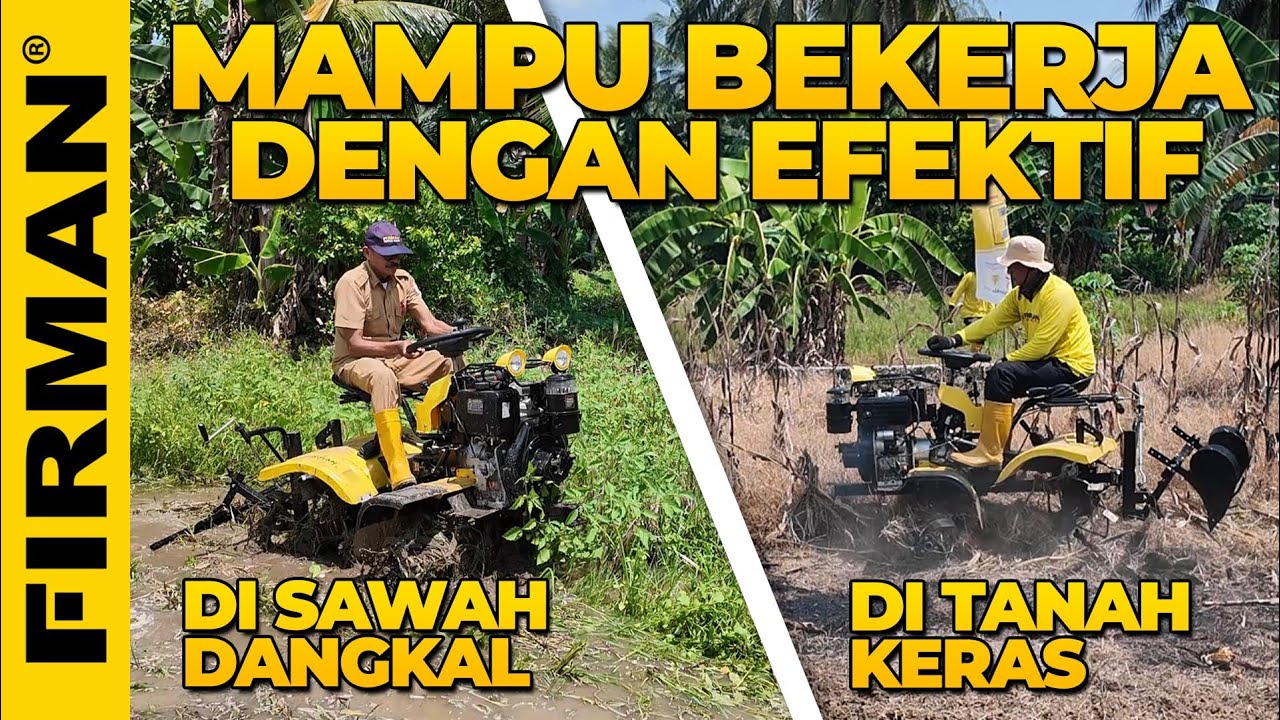 TRAKTOR 4 RODA MINI FTI2010DE MAMPU BEKERJA DI SAWAH DANGKAL & DI TANAH KERAS