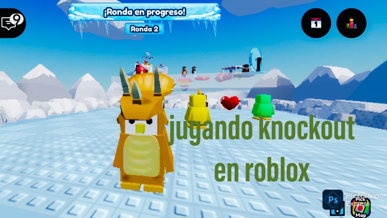 Jugando knockout en roblox