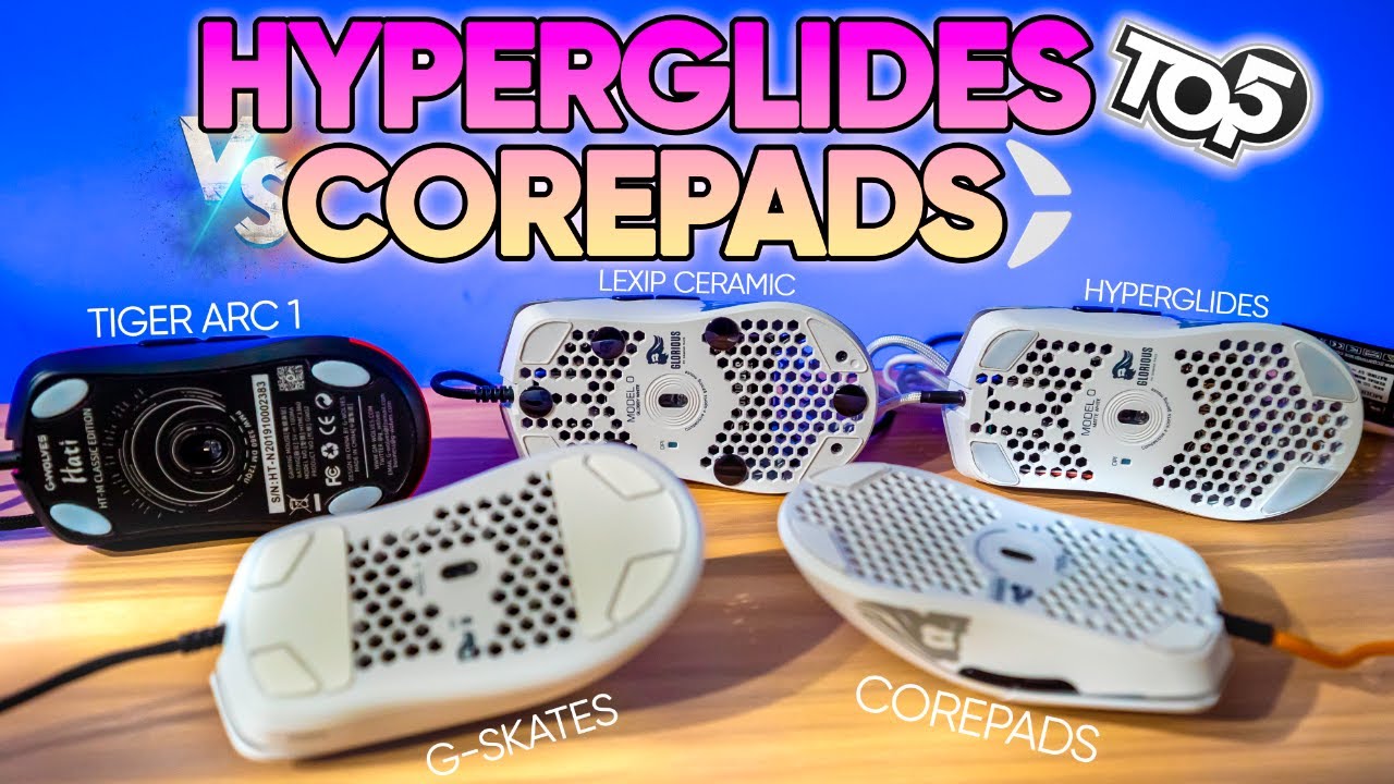 BEST MOUSE SKATES! HYPERGLIDES VS COREPADS VS G-SKATES (TOP 5)