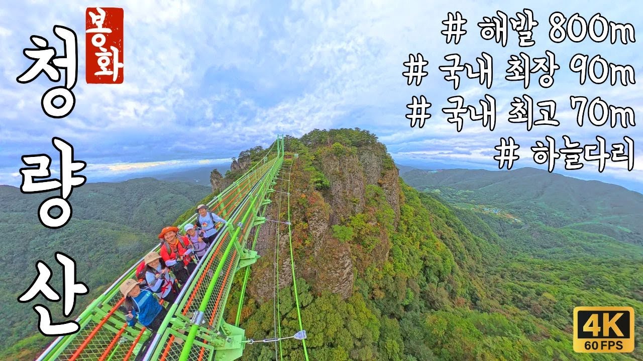 해발800m 국내 최장/최고 하늘다리 | 100대명산 | 봉화 청량산을 만끽할수 있는 추천 코스 | 10월말 단풍최절정