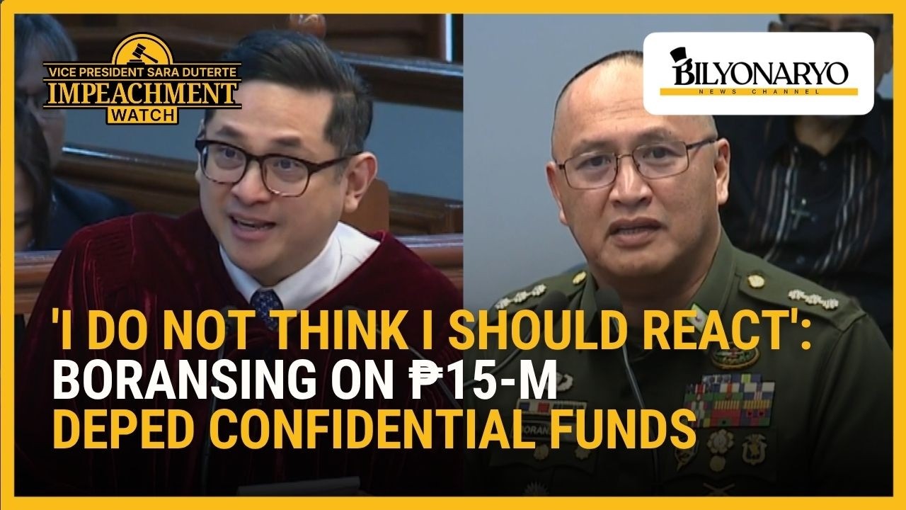 Boransing declines to react to P15-M DepEd confidential fund spending