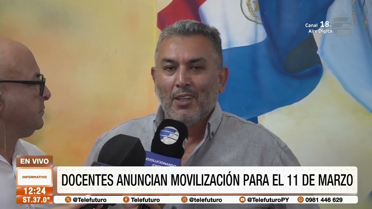 Docentes anucian movilización para el 11 de marzo