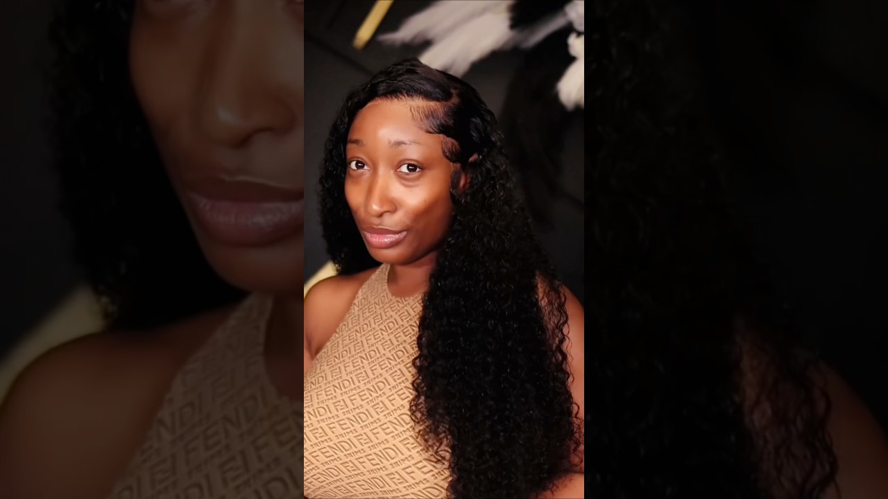 WOW 🔥🤎24 INCHES KINKY CURLY HAIR FROM WESTKISS HAIR👀 #hairinstall #hairstyle #westkisshair