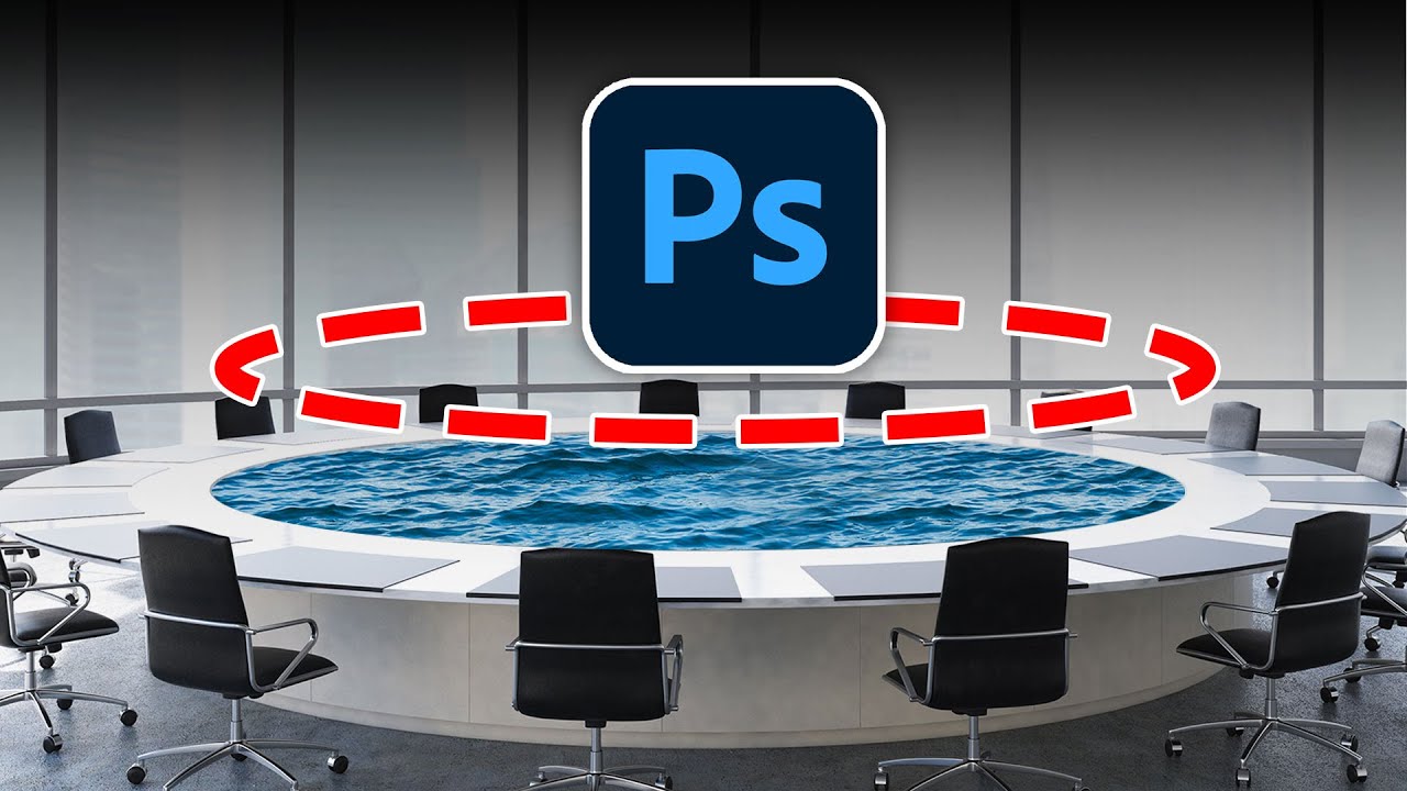 Простое круговое выделение в Photoshop, преобразование выделения
