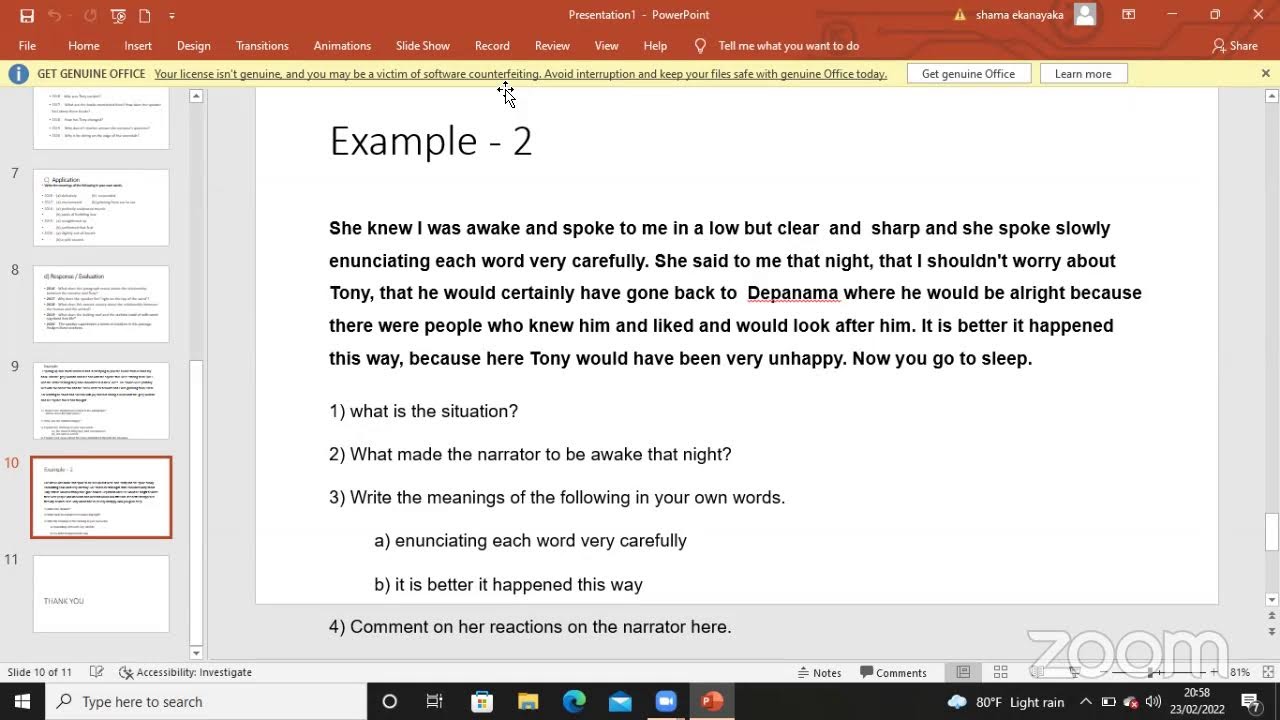 Grade 10 English Live Session