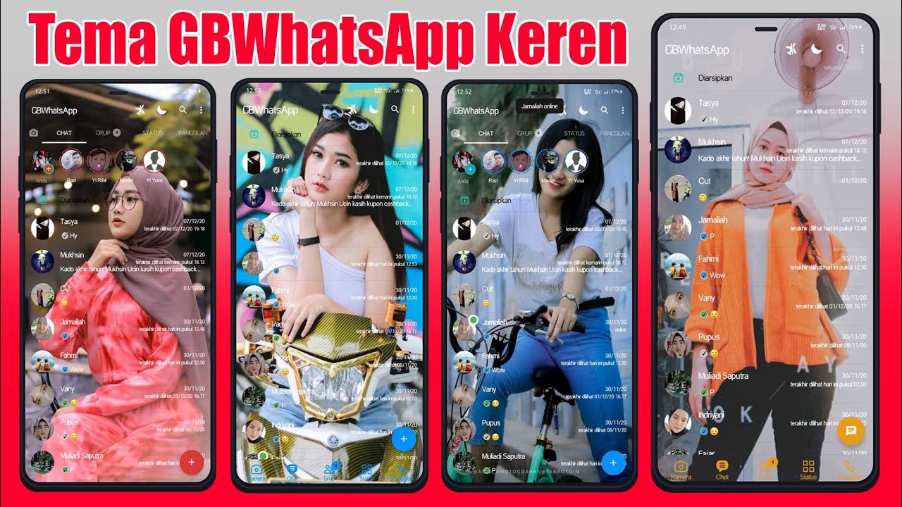 Tema GBWhatsApp v8.60 Tampilan Keren Terbaru 2020