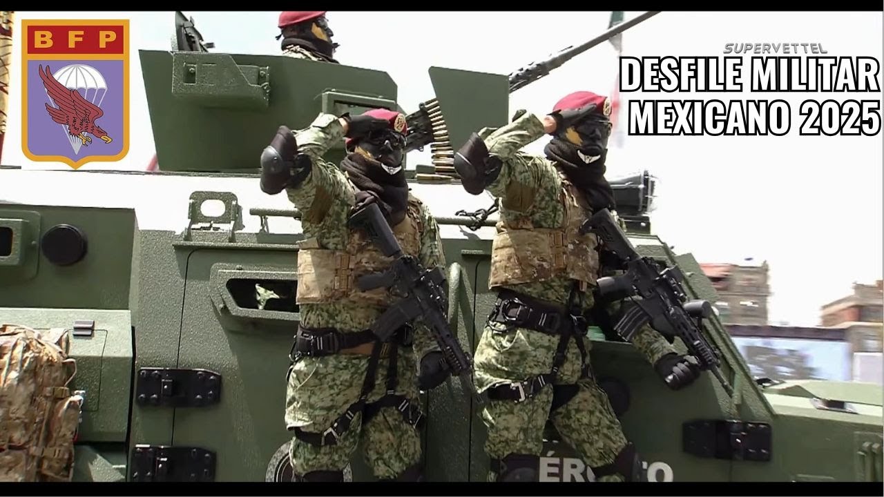 Desfile Militar Mexicano 2025 - BRIGADA DE FUSILEROS PARACAIDISTAS